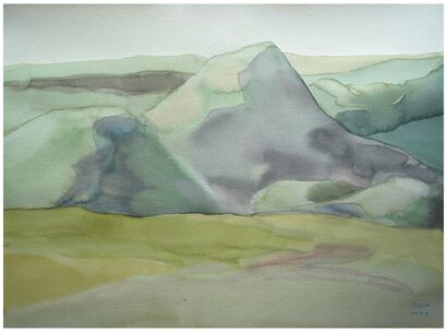 Within Every Heart Lies a Hill - a Paint Artowrk by liqun wang